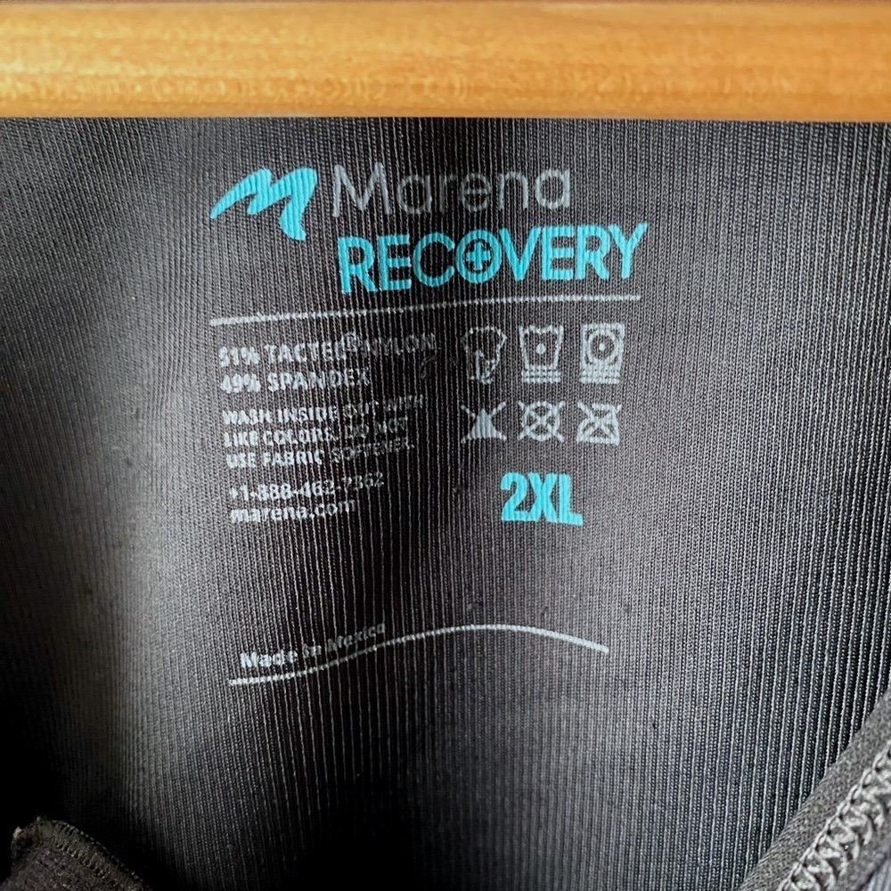Marena RECOVERY Black‎ Sleeveless Full-Zip Adjustable Shoulders Vest SZ 2XL - Picture 3 of 8